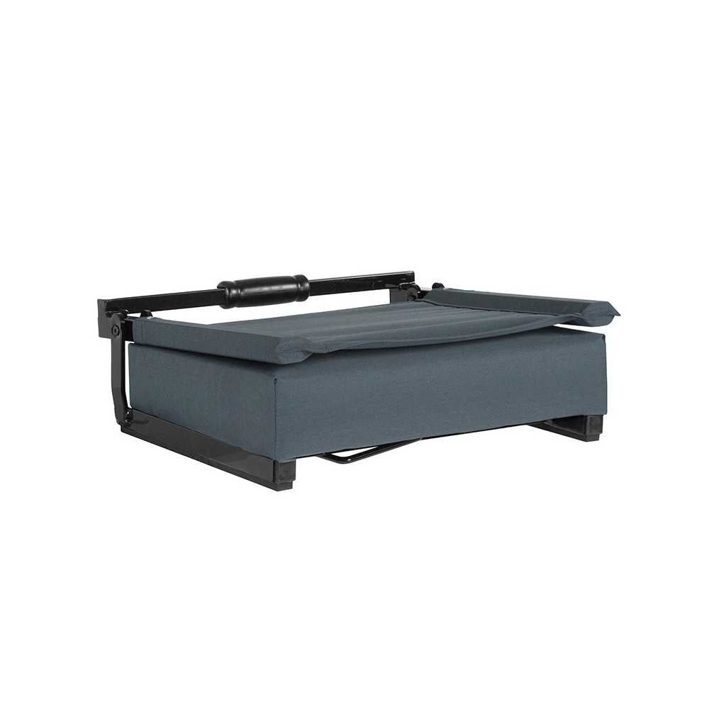500 LB. Weight Capacity Lightweight Aluminum Frame and Ultra-Padded Seat in Dark Blue