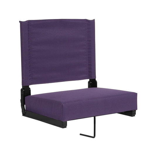 500 LB. Weight Capacity Lightweight Aluminum Frame and Ultra-Padded Seat in Dark Purple