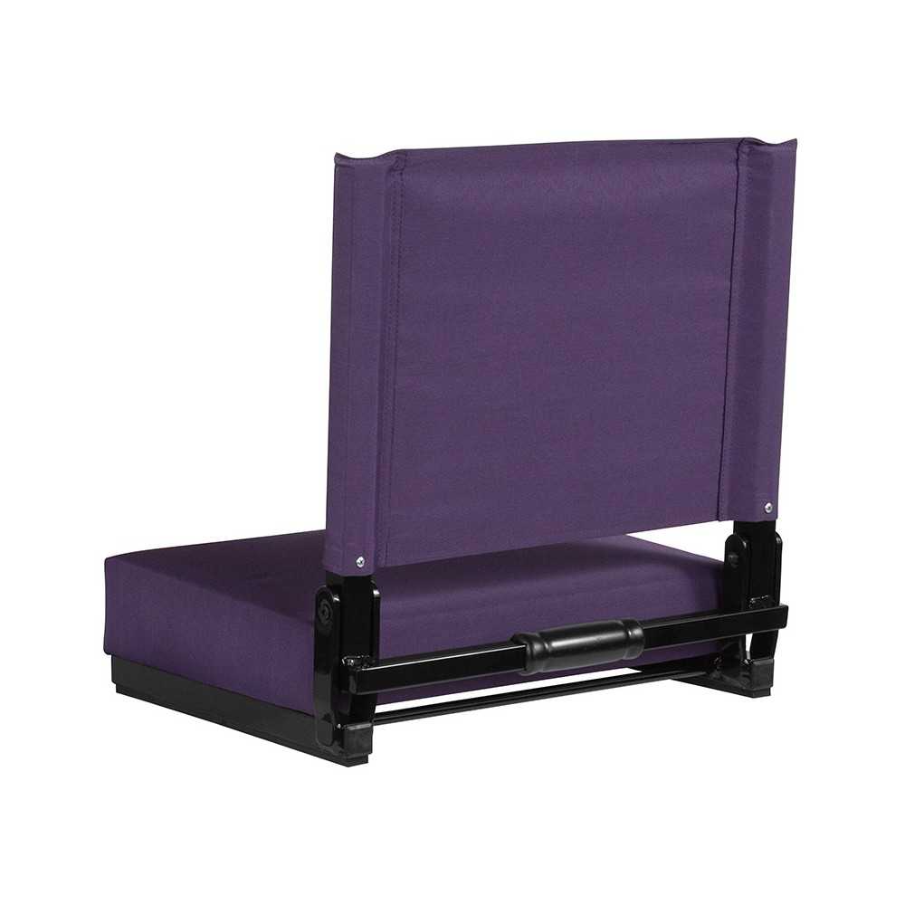 500 LB. Weight Capacity Lightweight Aluminum Frame and Ultra-Padded Seat in Dark Purple