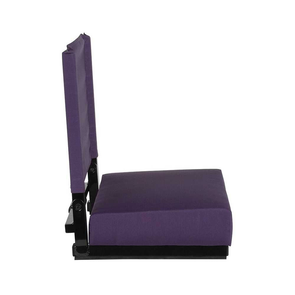 500 LB. Weight Capacity Lightweight Aluminum Frame and Ultra-Padded Seat in Dark Purple