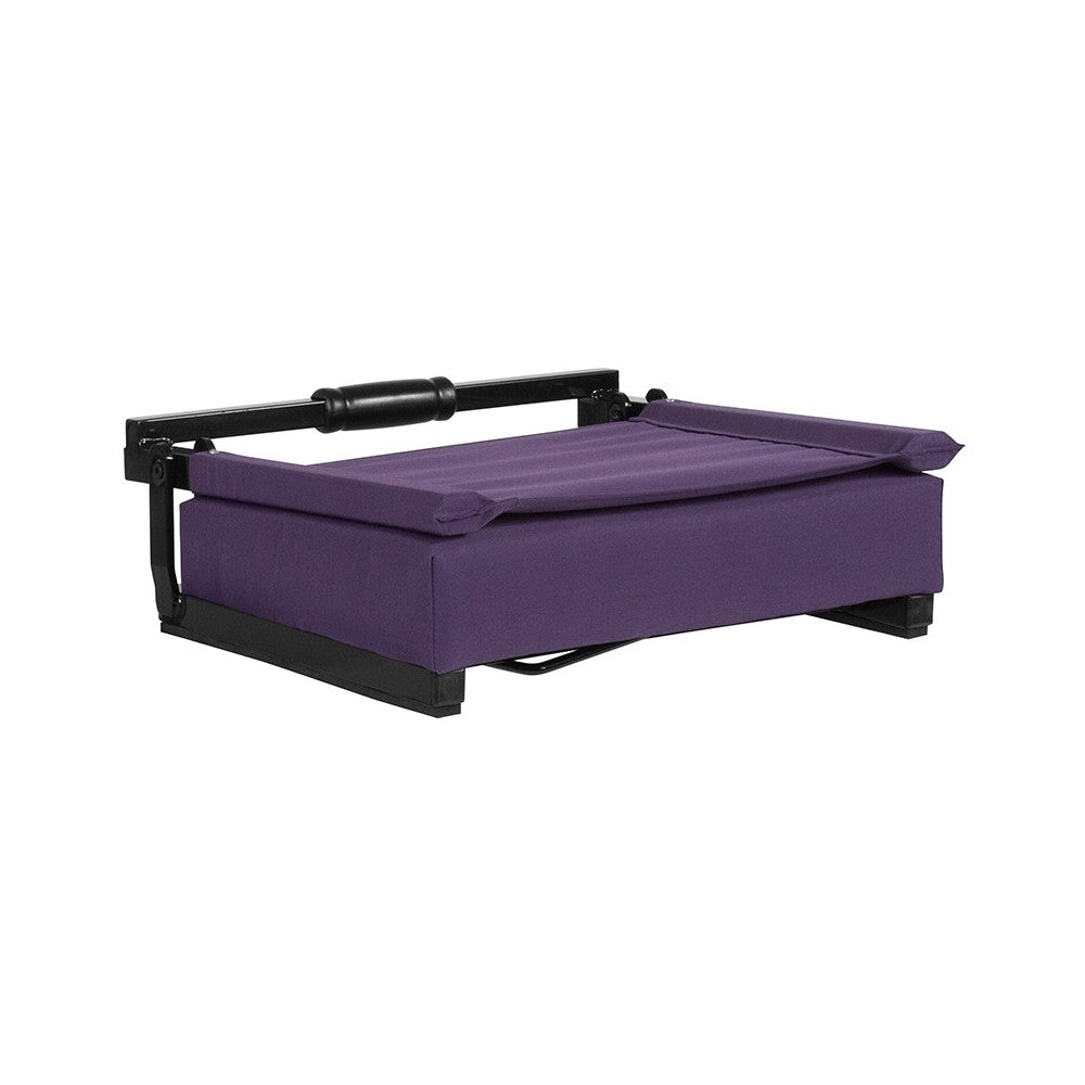 500 LB. Weight Capacity Lightweight Aluminum Frame and Ultra-Padded Seat in Dark Purple
