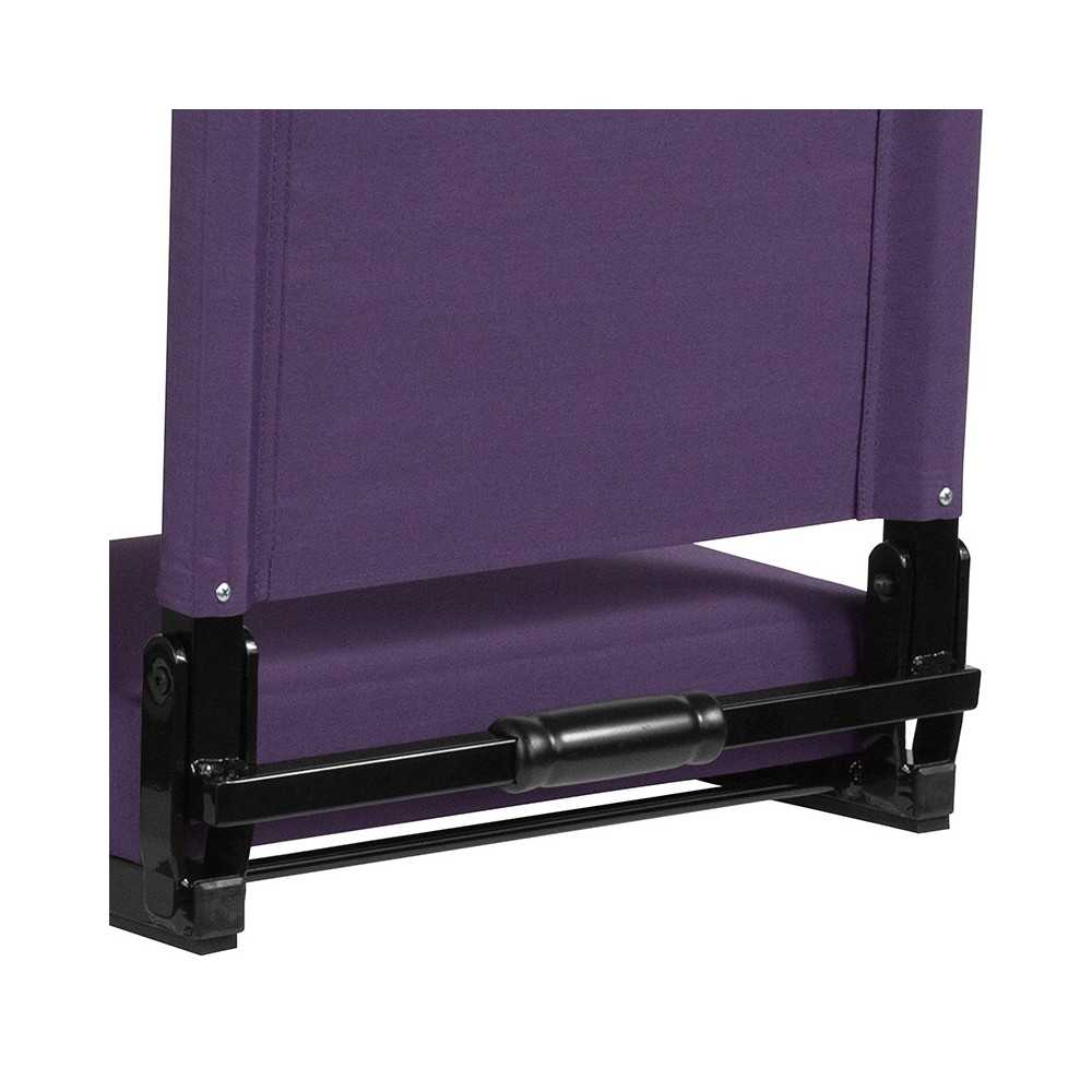 500 LB. Weight Capacity Lightweight Aluminum Frame and Ultra-Padded Seat in Dark Purple