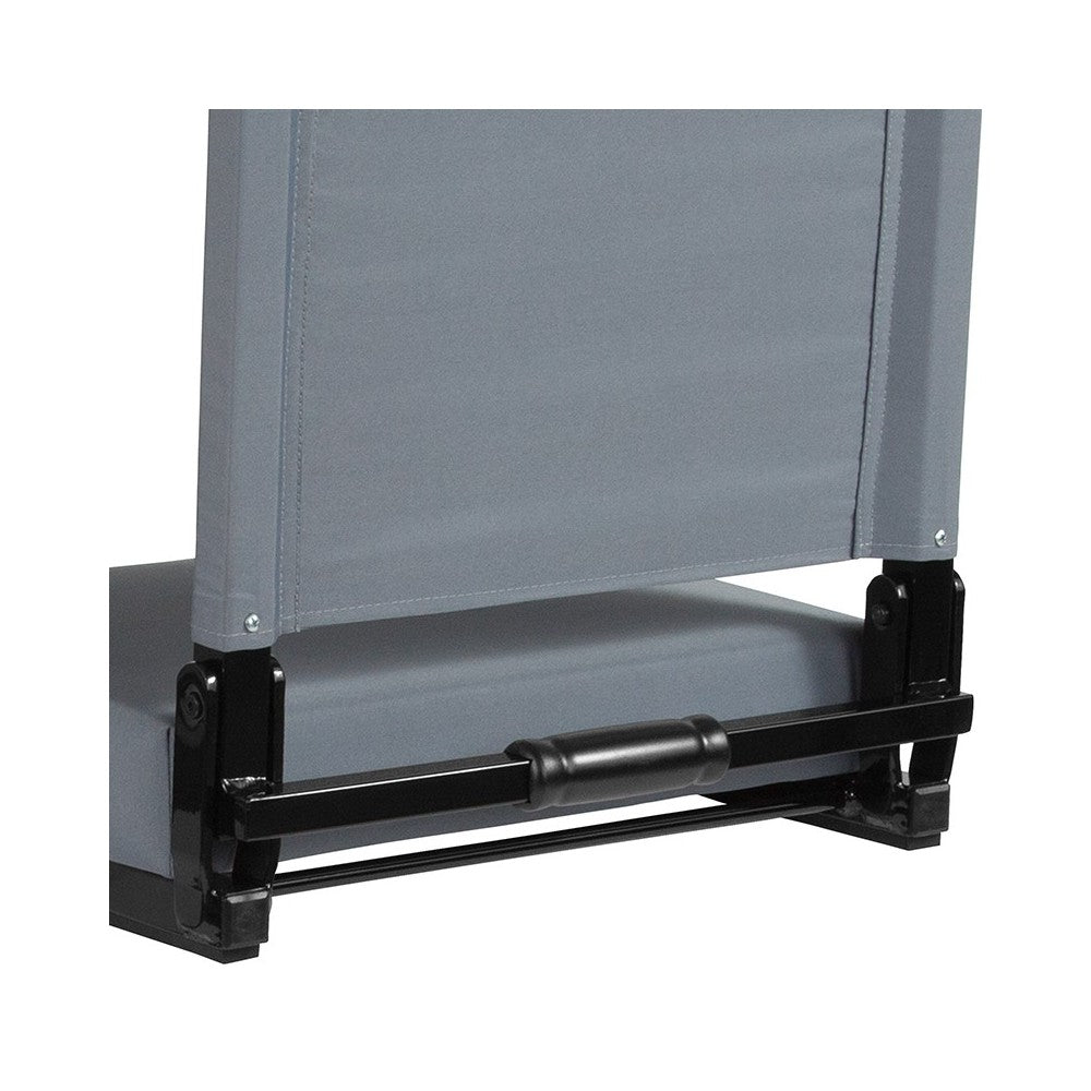 500 LB. Weight Capacity Lightweight Aluminum Frame and Ultra-Padded Seat in Gray