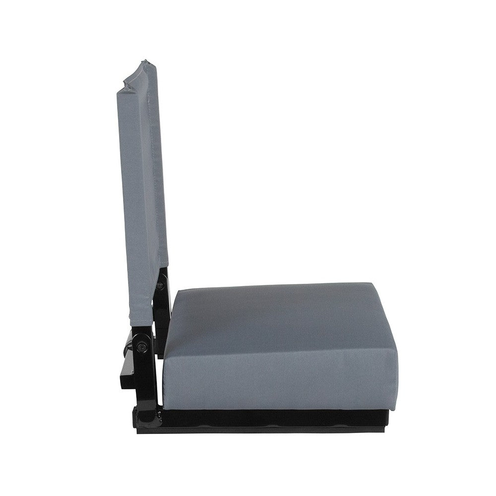 500 LB. Weight Capacity Lightweight Aluminum Frame and Ultra-Padded Seat in Gray