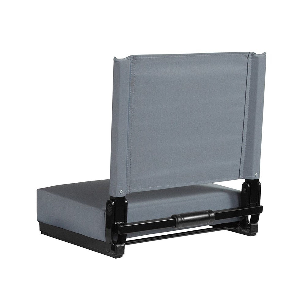 500 LB. Weight Capacity Lightweight Aluminum Frame and Ultra-Padded Seat in Gray