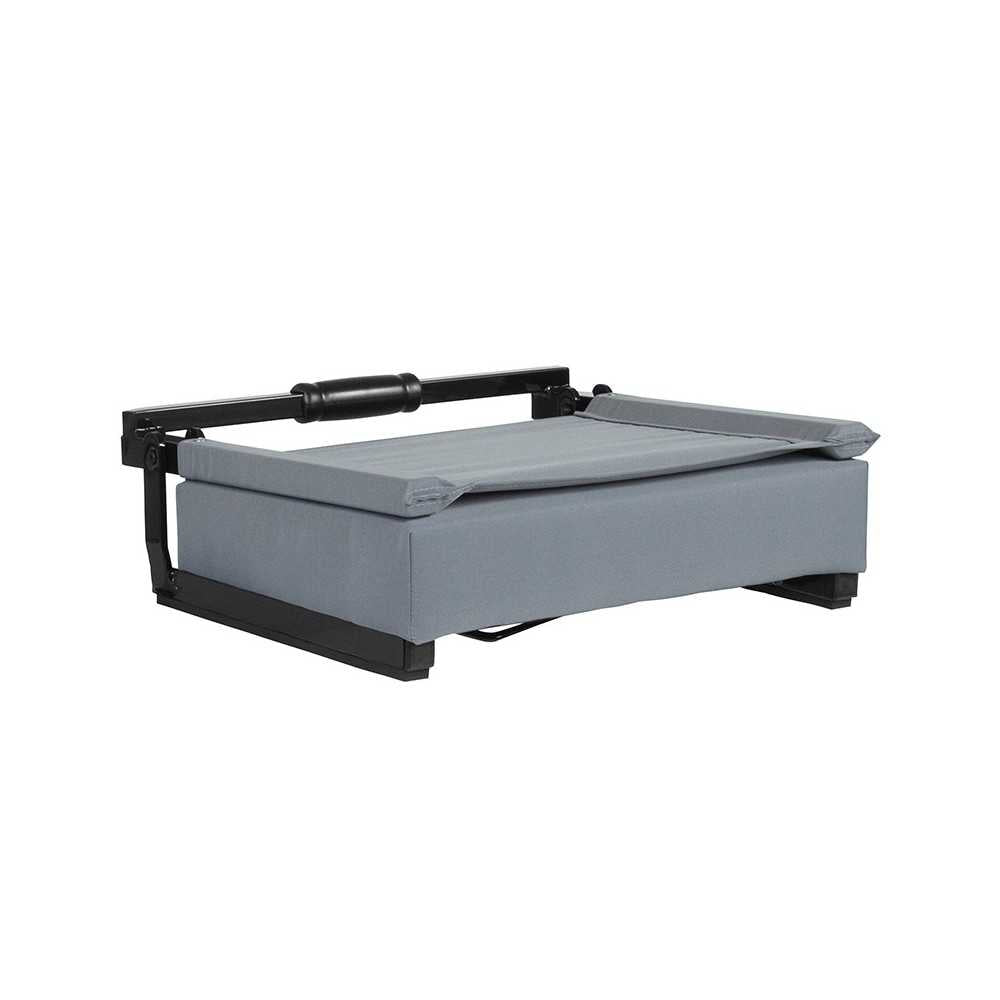 500 LB. Weight Capacity Lightweight Aluminum Frame and Ultra-Padded Seat in Gray