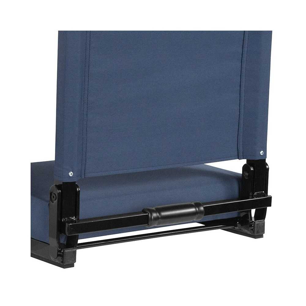 500 LB. Weight Capacity Lightweight Aluminum Frame and Ultra-Padded Seat in Navy Blue