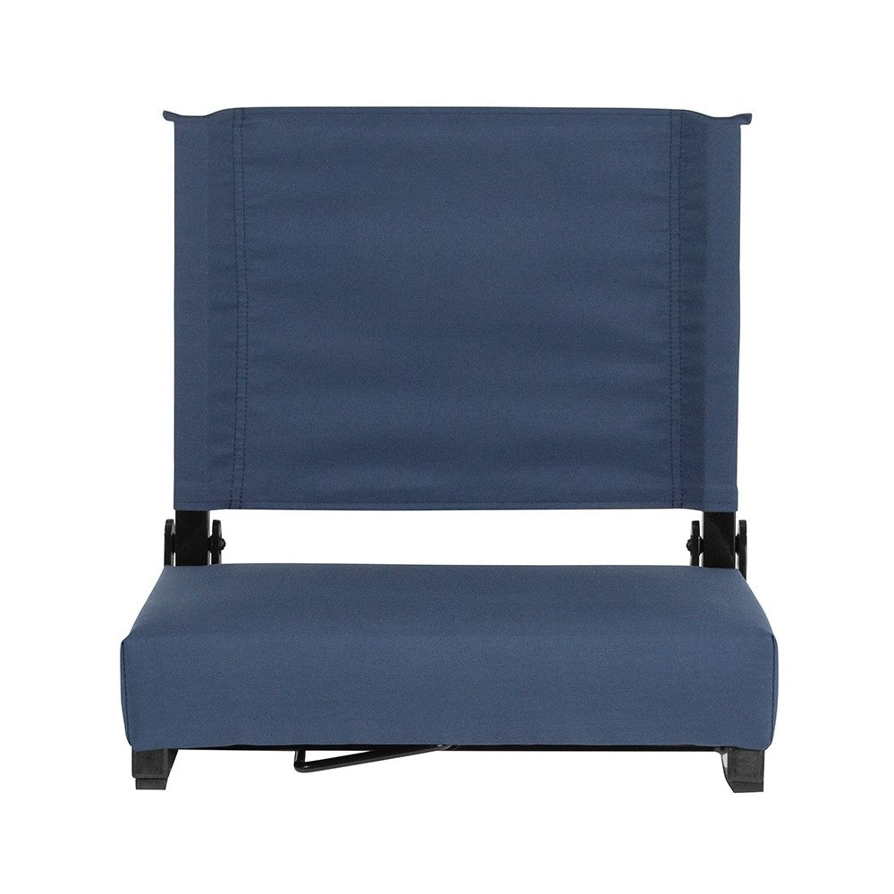 500 LB. Weight Capacity Lightweight Aluminum Frame and Ultra-Padded Seat in Navy Blue