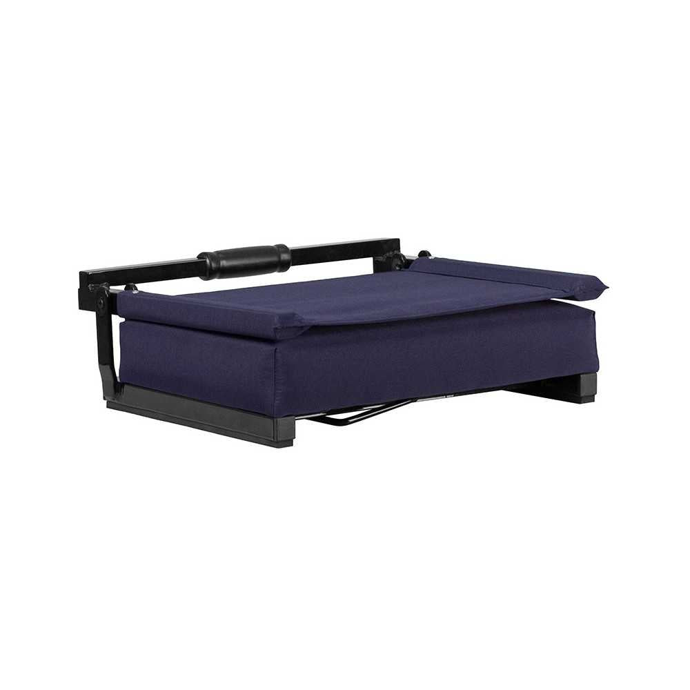 500 LB. Weight Capacity Lightweight Aluminum Frame and Ultra-Padded Seat in Navy
