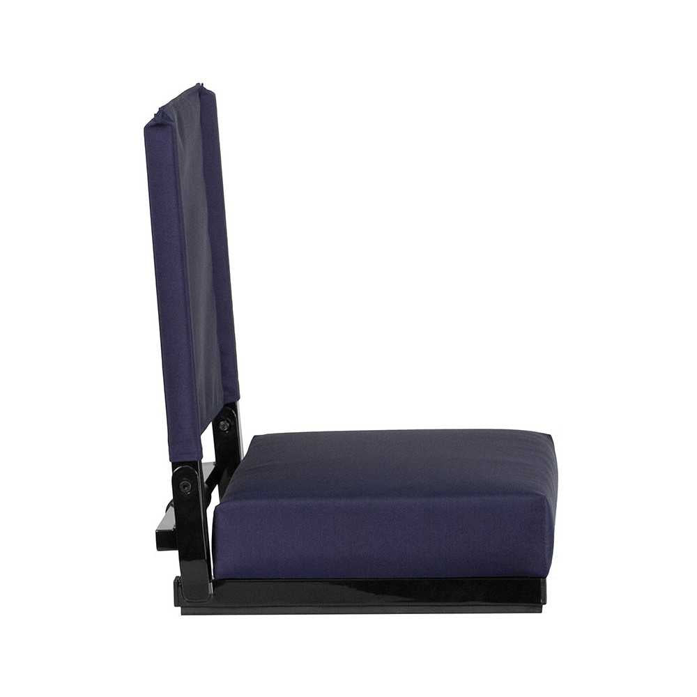 500 LB. Weight Capacity Lightweight Aluminum Frame and Ultra-Padded Seat in Navy
