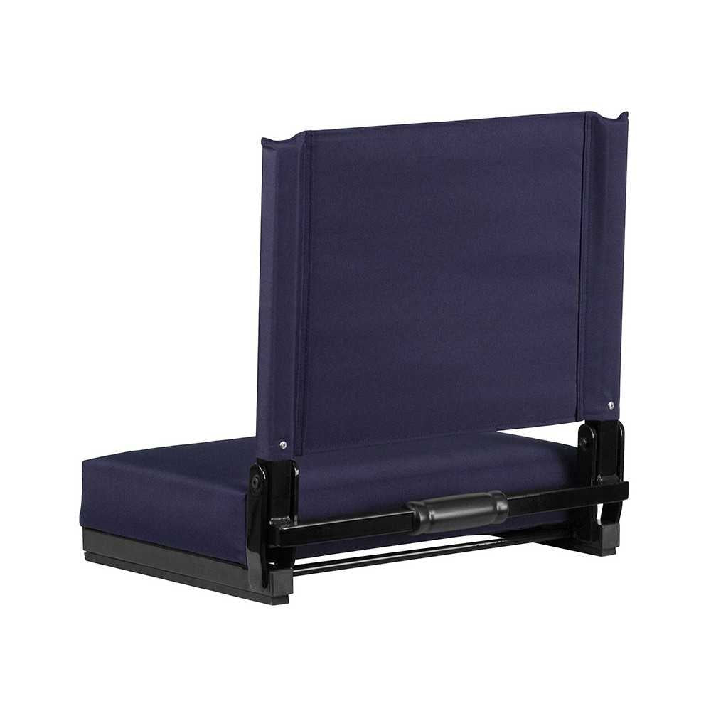500 LB. Weight Capacity Lightweight Aluminum Frame and Ultra-Padded Seat in Navy