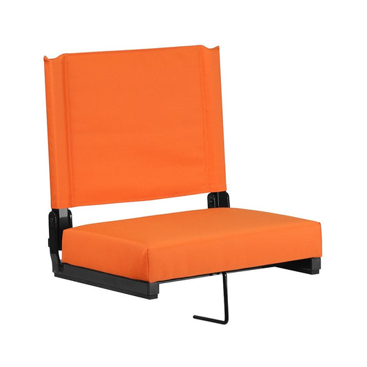 500 LB. Weight Capacity Lightweight Aluminum Frame and Ultra-Padded Seat in Orange