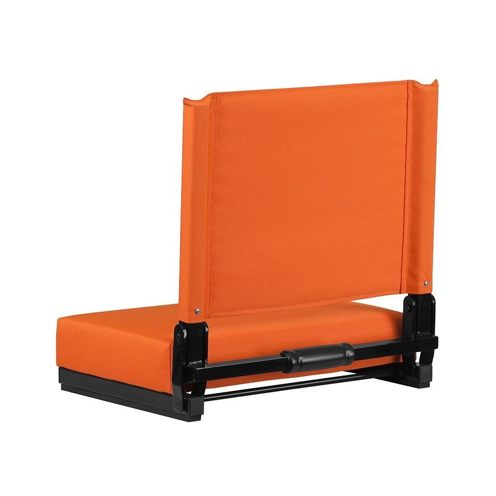 500 LB. Weight Capacity Lightweight Aluminum Frame and Ultra-Padded Seat in Orange