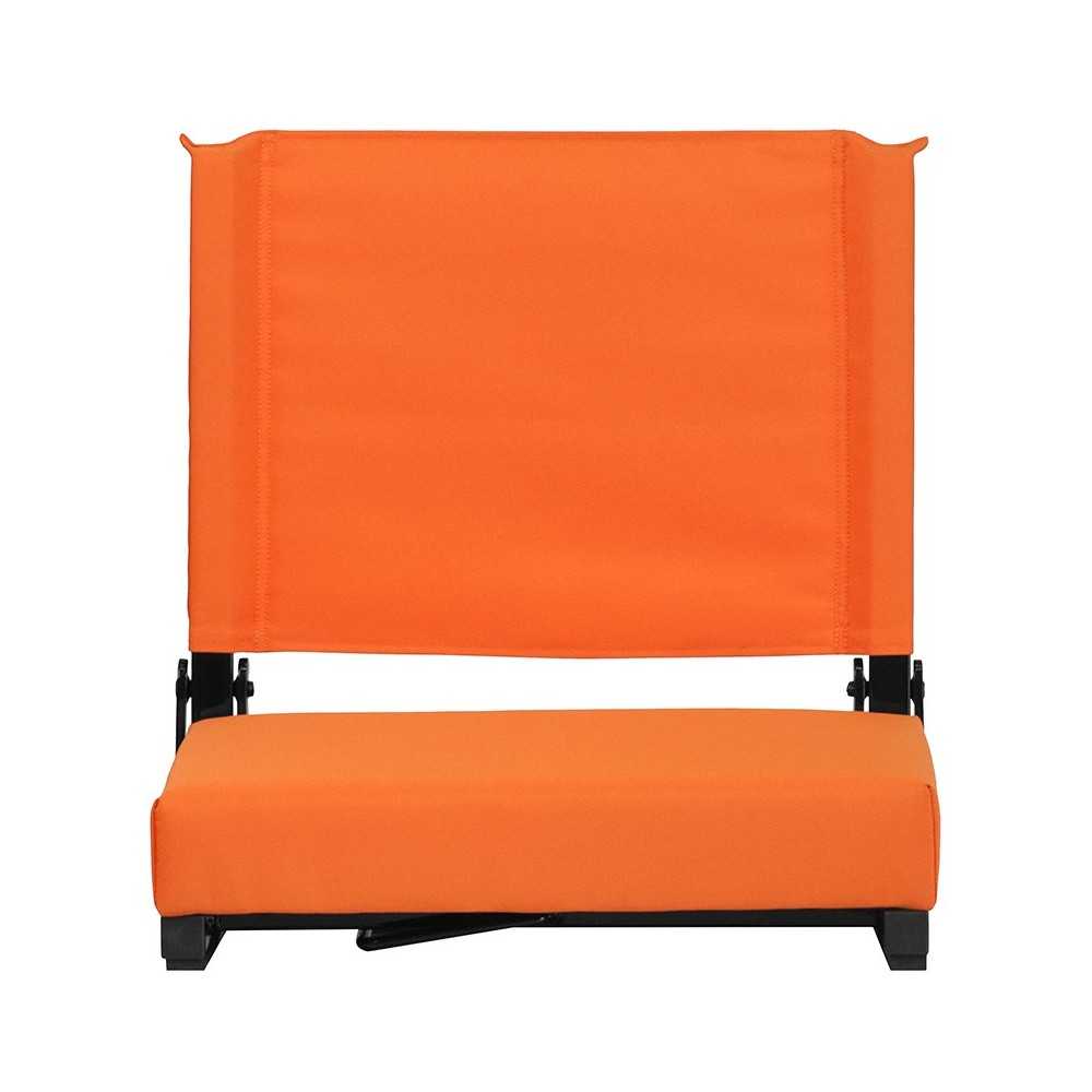 500 LB. Weight Capacity Lightweight Aluminum Frame and Ultra-Padded Seat in Orange