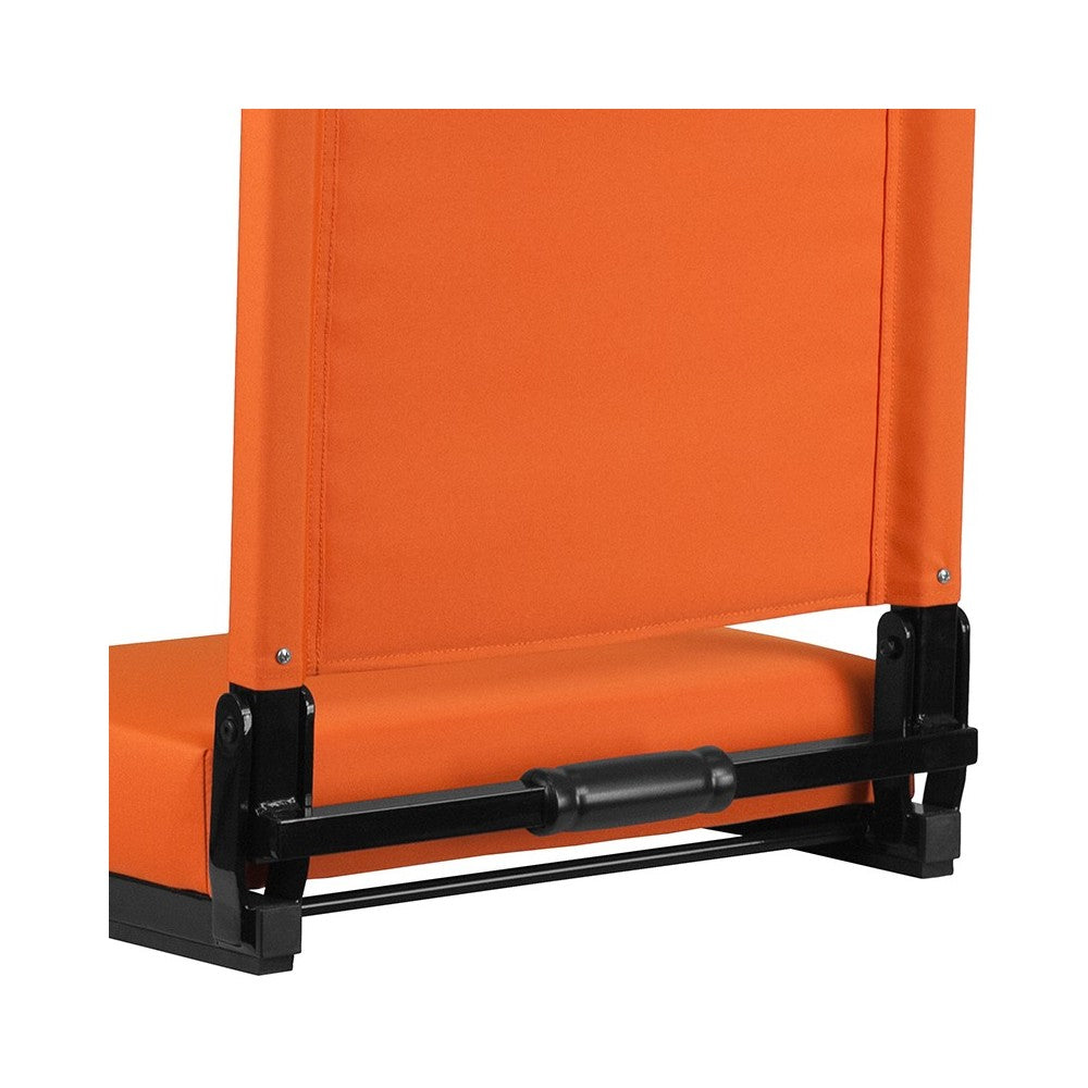 500 LB. Weight Capacity Lightweight Aluminum Frame and Ultra-Padded Seat in Orange