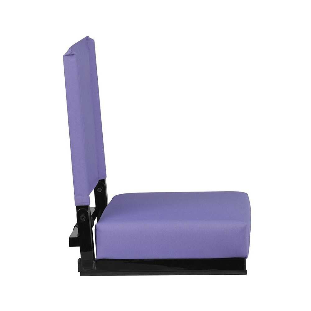 500 LB. Weight Capacity Lightweight Aluminum Frame and Ultra-Padded Seat in Purple