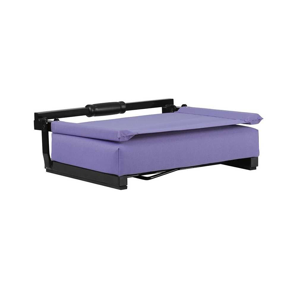 500 LB. Weight Capacity Lightweight Aluminum Frame and Ultra-Padded Seat in Purple