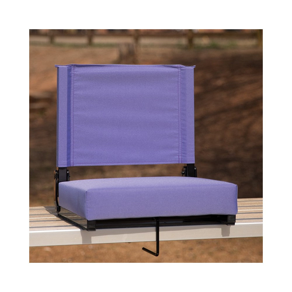 500 LB. Weight Capacity Lightweight Aluminum Frame and Ultra-Padded Seat in Purple