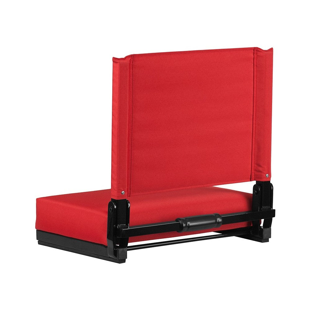 500 LB. Weight Capacity Lightweight Aluminum Frame and Ultra-Padded Seat in Red