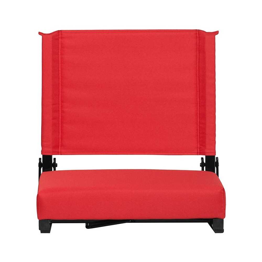 500 LB. Weight Capacity Lightweight Aluminum Frame and Ultra-Padded Seat in Red
