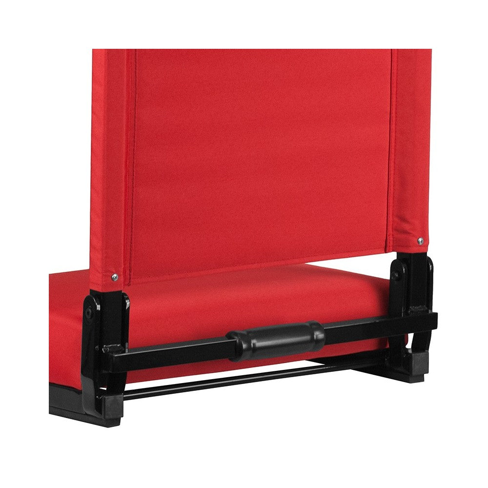 500 LB. Weight Capacity Lightweight Aluminum Frame and Ultra-Padded Seat in Red