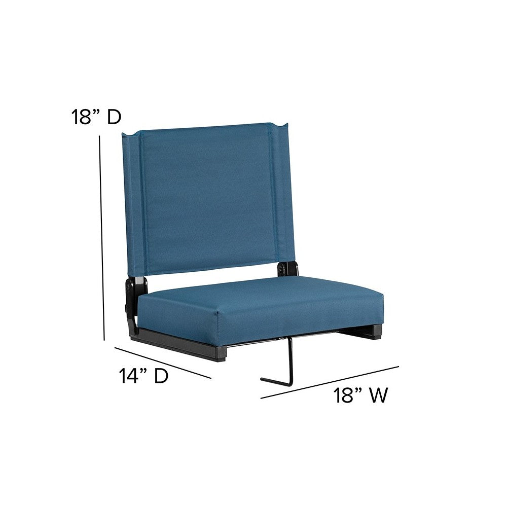 500 LB. Weight Capacity Lightweight Aluminum Frame and Ultra-Padded Seat in Teal
