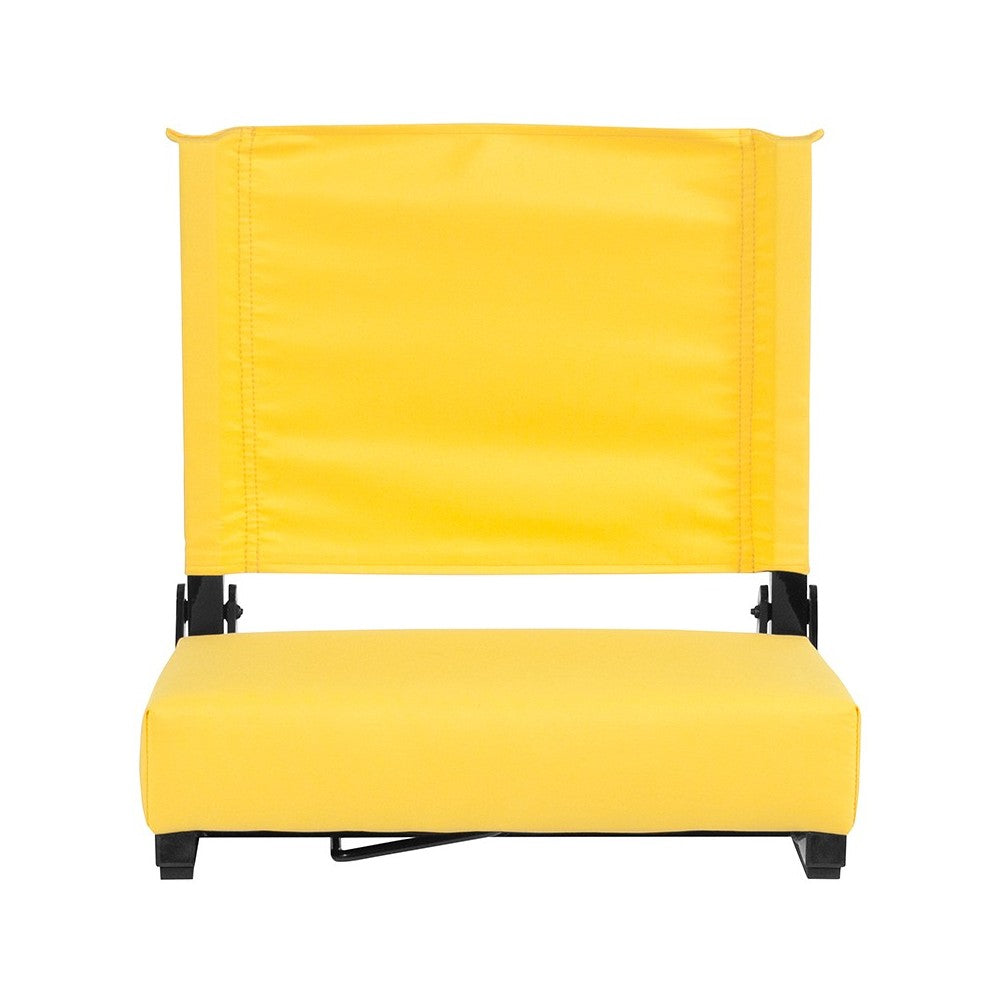500 LB. Weight Capacity Lightweight Aluminum Frame and Ultra-Padded Seat in Yellow