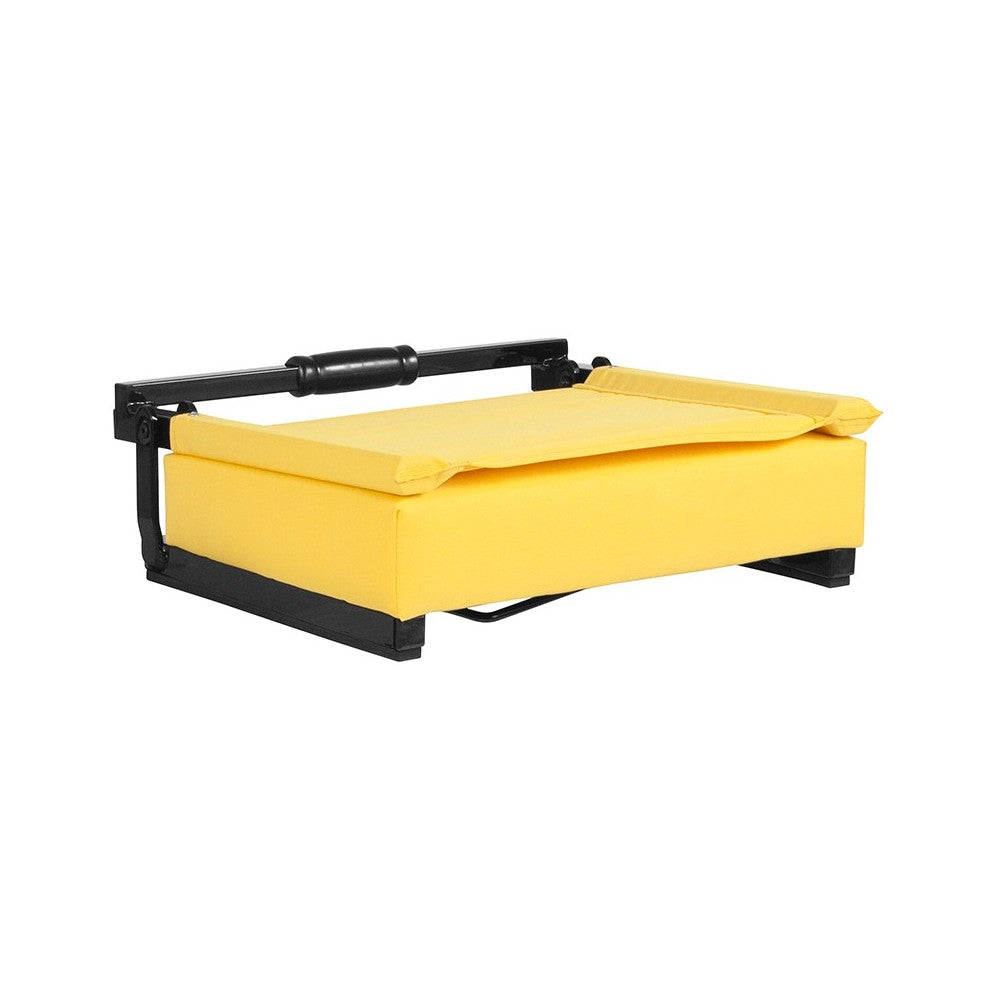 500 LB. Weight Capacity Lightweight Aluminum Frame and Ultra-Padded Seat in Yellow