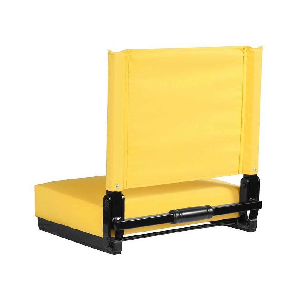 500 LB. Weight Capacity Lightweight Aluminum Frame and Ultra-Padded Seat in Yellow