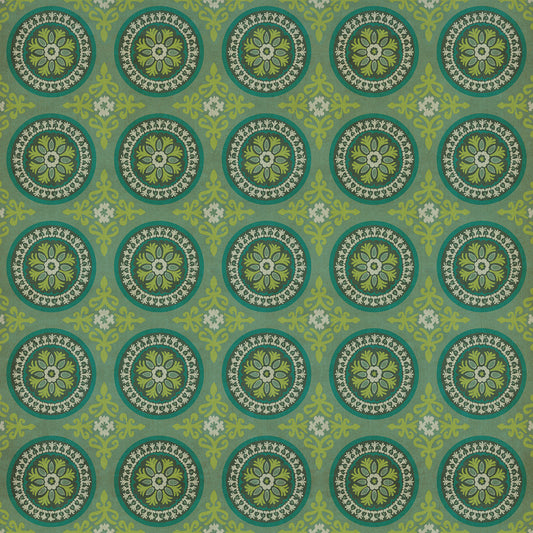 Pattern 43 Nirvana 96x96 Vintage Vinyl Floorcloth
