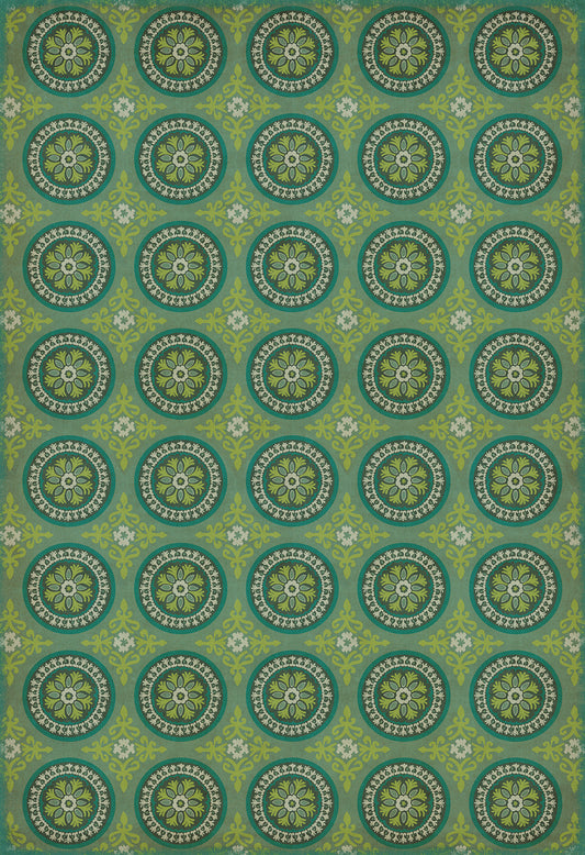 Pattern 43 Nirvana 96x140 Vintage Vinyl Floorcloth