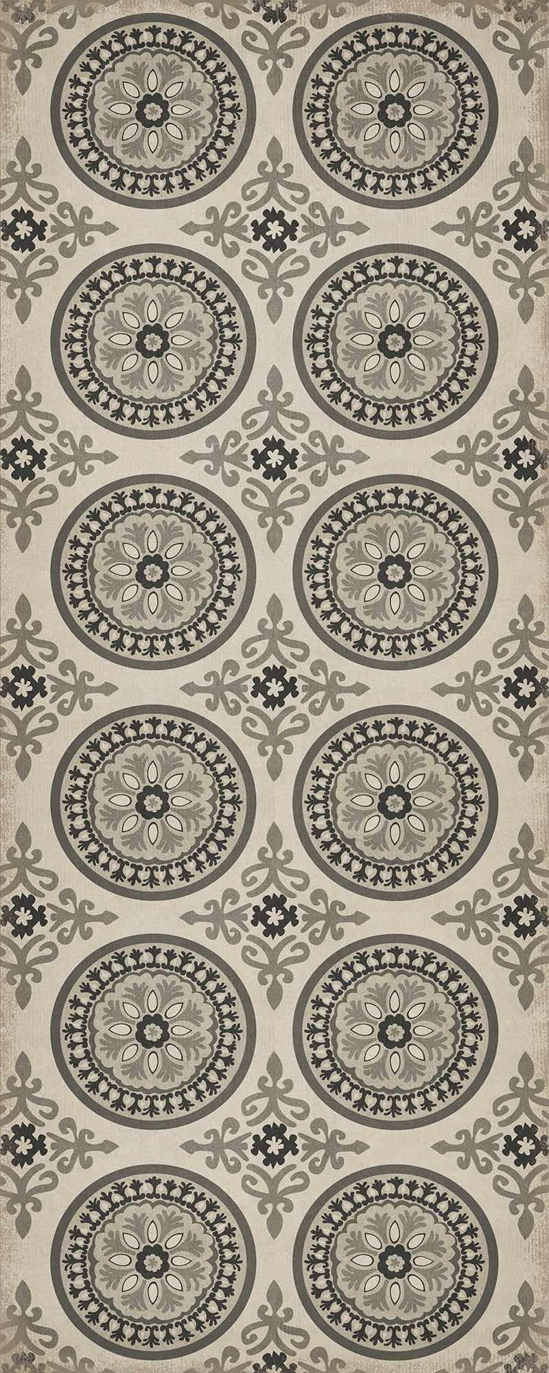 Pattern 43 Peace 36x90 Vintage Vinyl Floorcloth