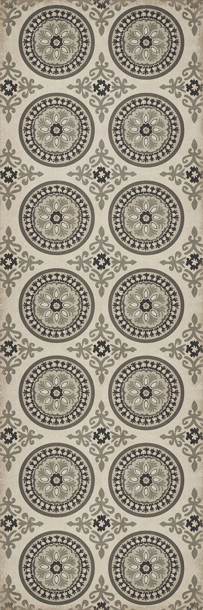 Pattern 43 Peace 36x108 Vintage Vinyl Floorcloth