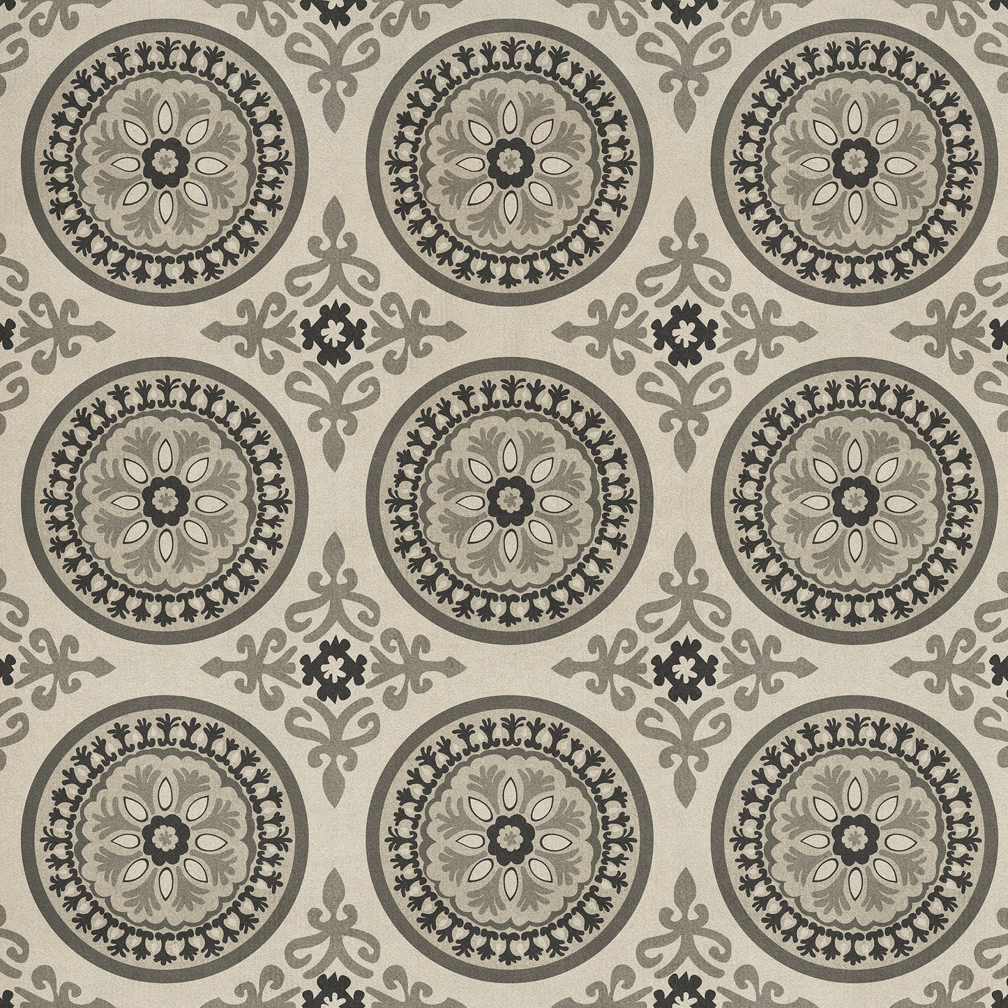 Pattern 43 Peace 48x48 Vintage Vinyl Floorcloth