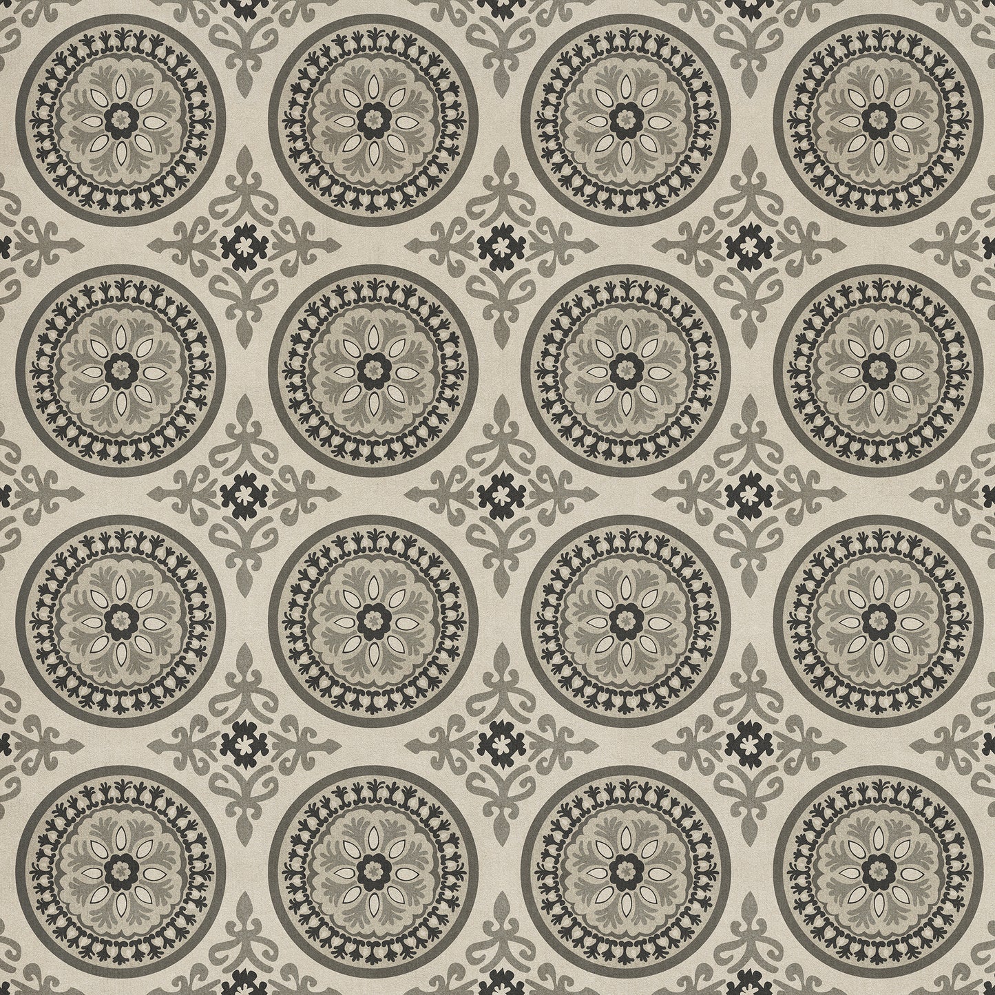 Pattern 43 Peace 60x60 Vintage Vinyl Floorcloth