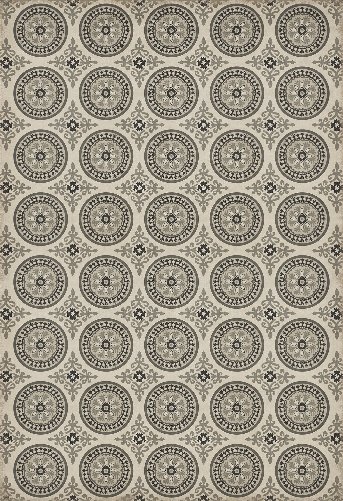 Pattern 43 Peace 96x140 Vintage Vinyl Floorcloth