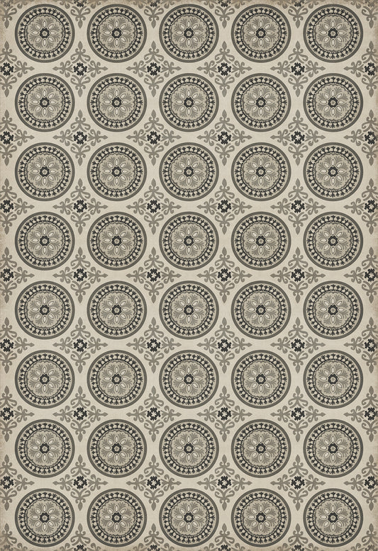 Pattern 43 Peace 96x140 Vintage Vinyl Floorcloth