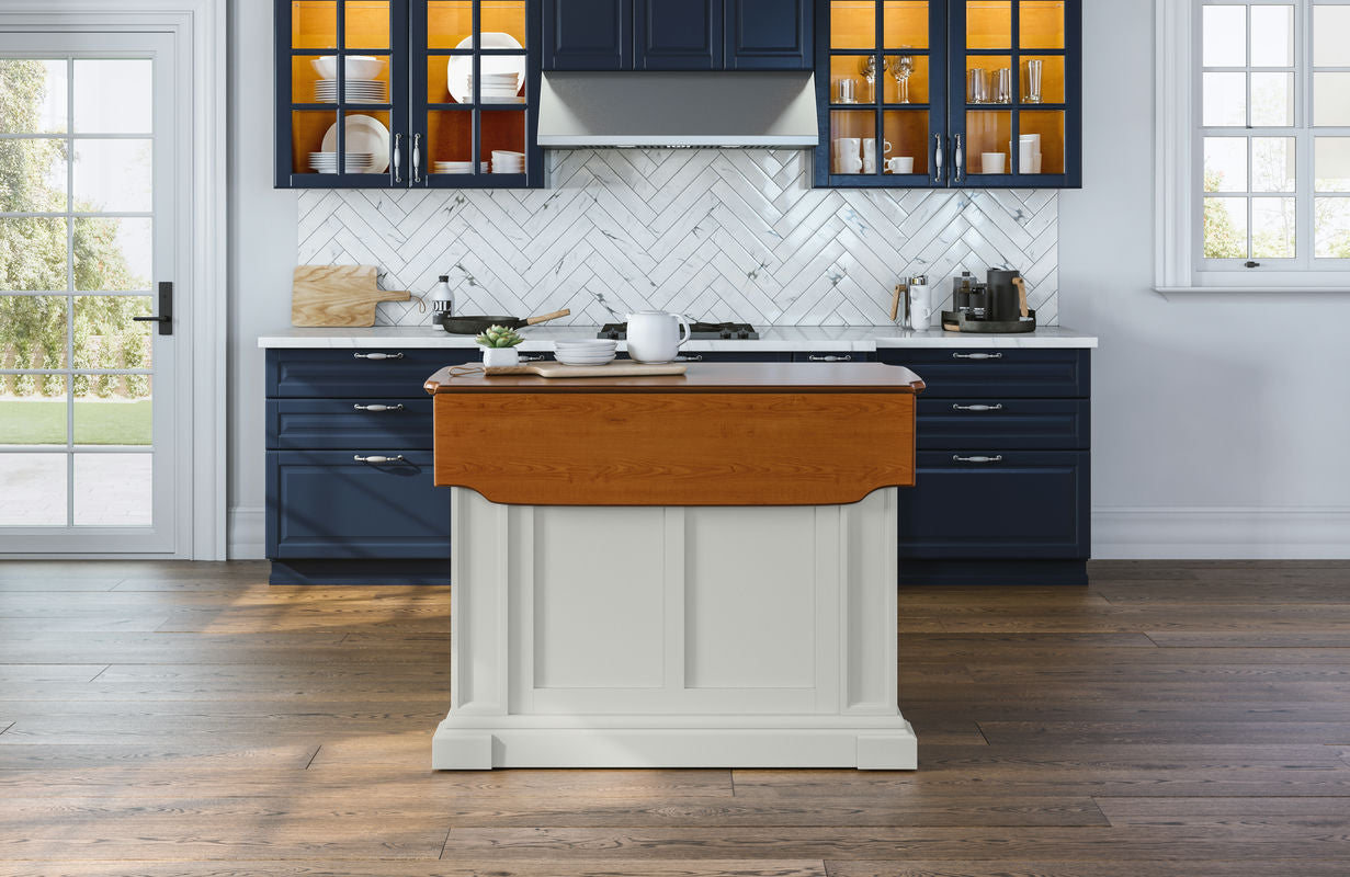 Americana Kitchen Island by homestyles, Off-White