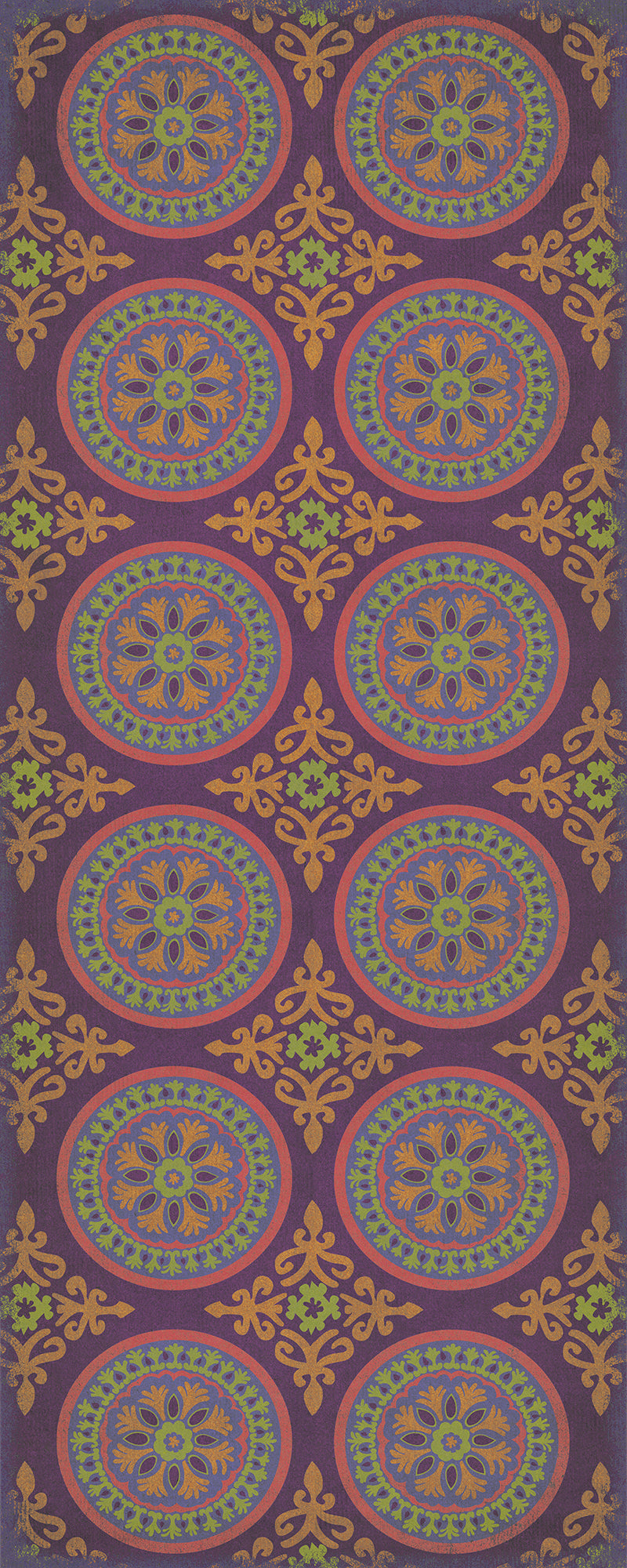 Pattern 43 Samsara 36x90 Vintage Vinyl Floorcloth