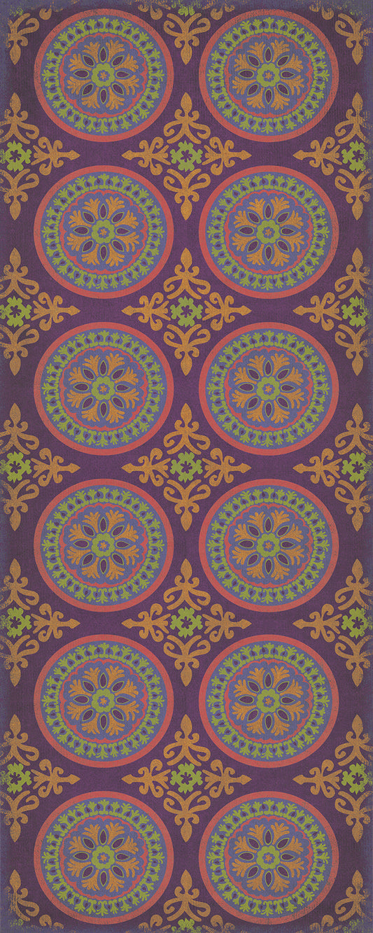 Pattern 43 Samsara 36x90 Vintage Vinyl Floorcloth