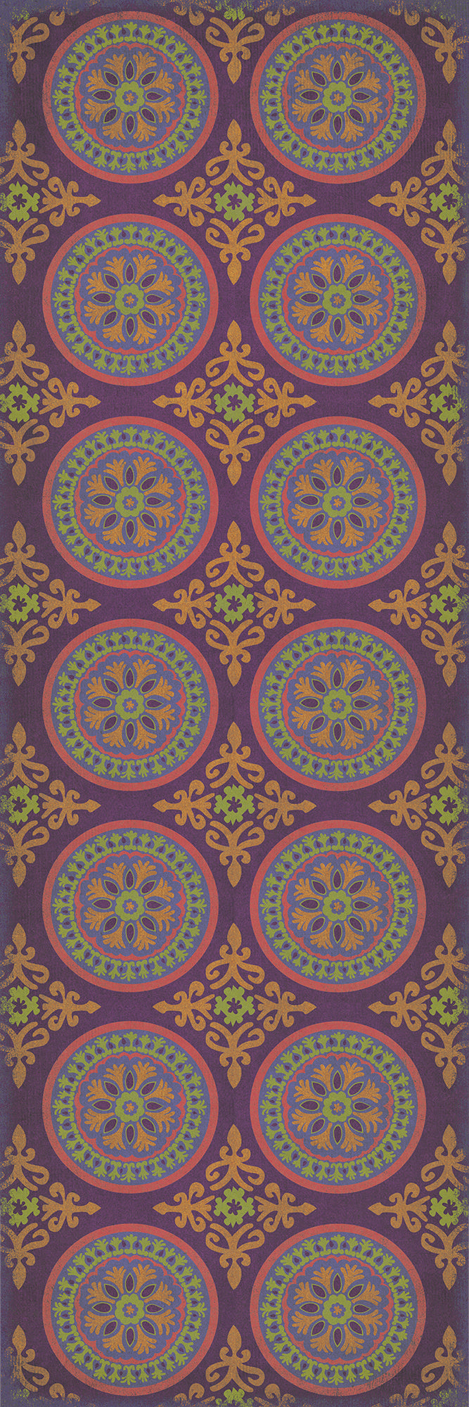 Pattern 43 Samsara 36x108 Vintage Vinyl Floorcloth