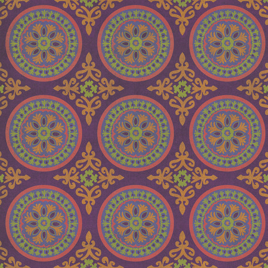 Pattern 43 Samsara 48x48 Vintage Vinyl Floorcloth
