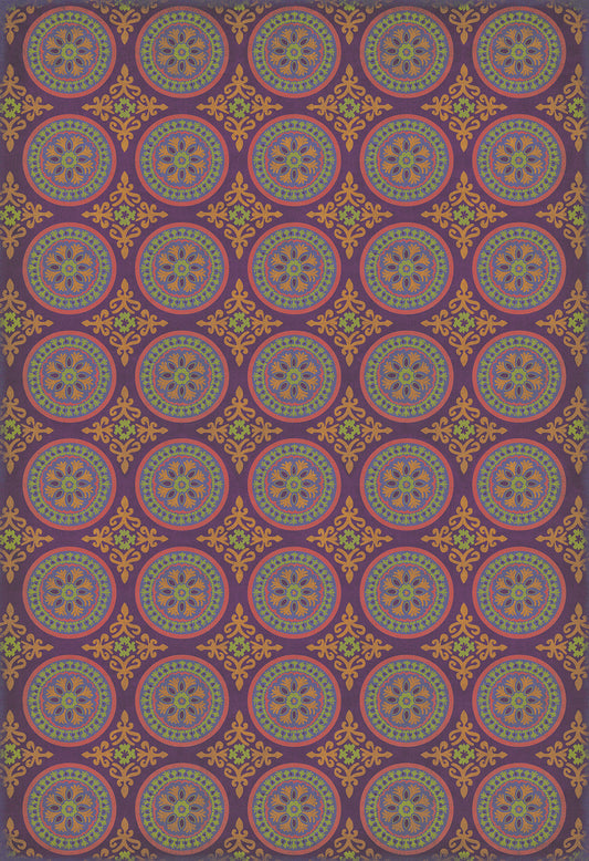 Pattern 43 Samsara 96x140 Vintage Vinyl Floorcloth