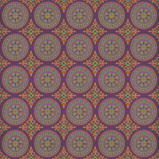 Pattern 43 Samsara 120x120 Vintage Vinyl Floorcloth