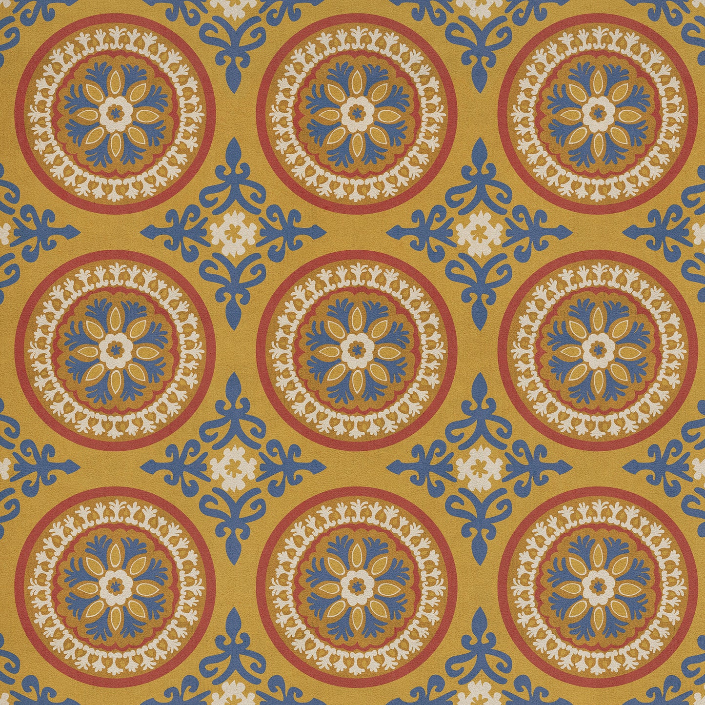 Pattern 43 Sublime 36x36 Vintage Vinyl Floorcloth