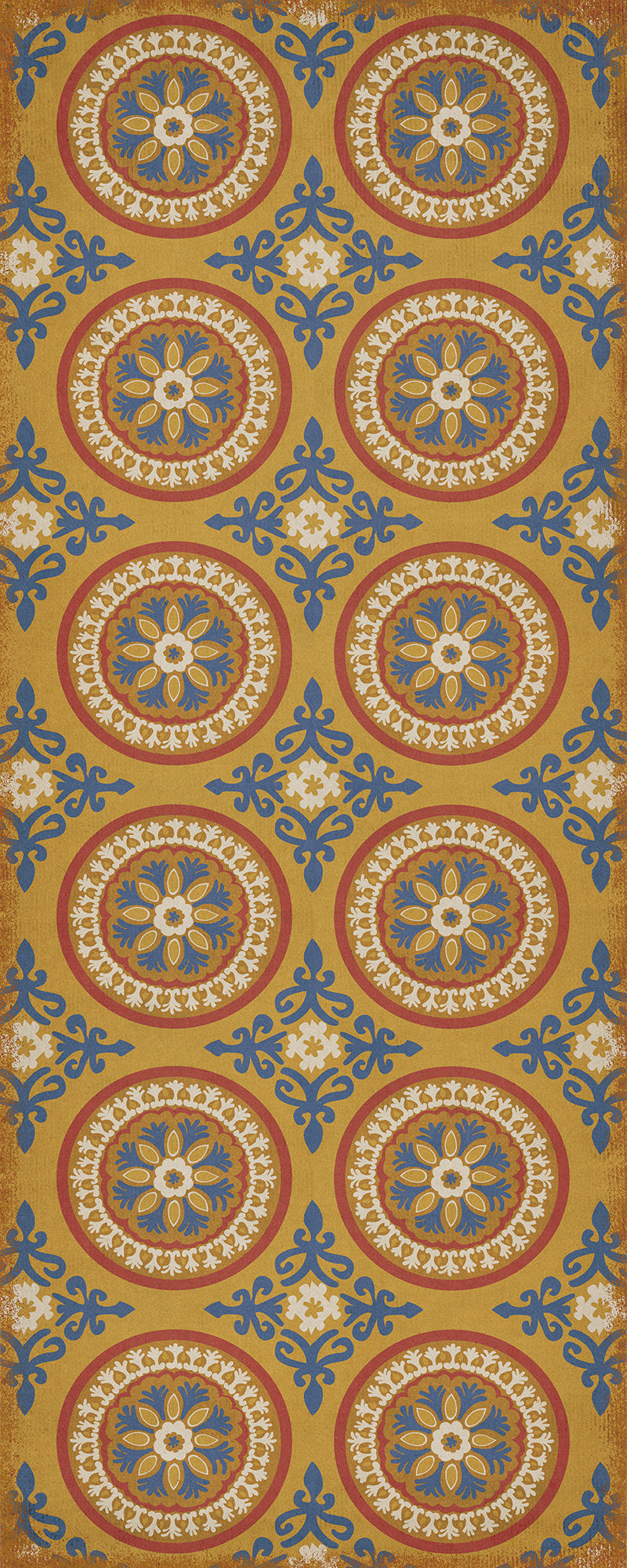 Pattern 43 Sublime 36x90 Vintage Vinyl Floorcloth