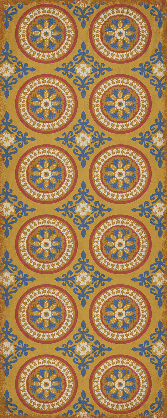 Pattern 43 Sublime 36x90 Vintage Vinyl Floorcloth