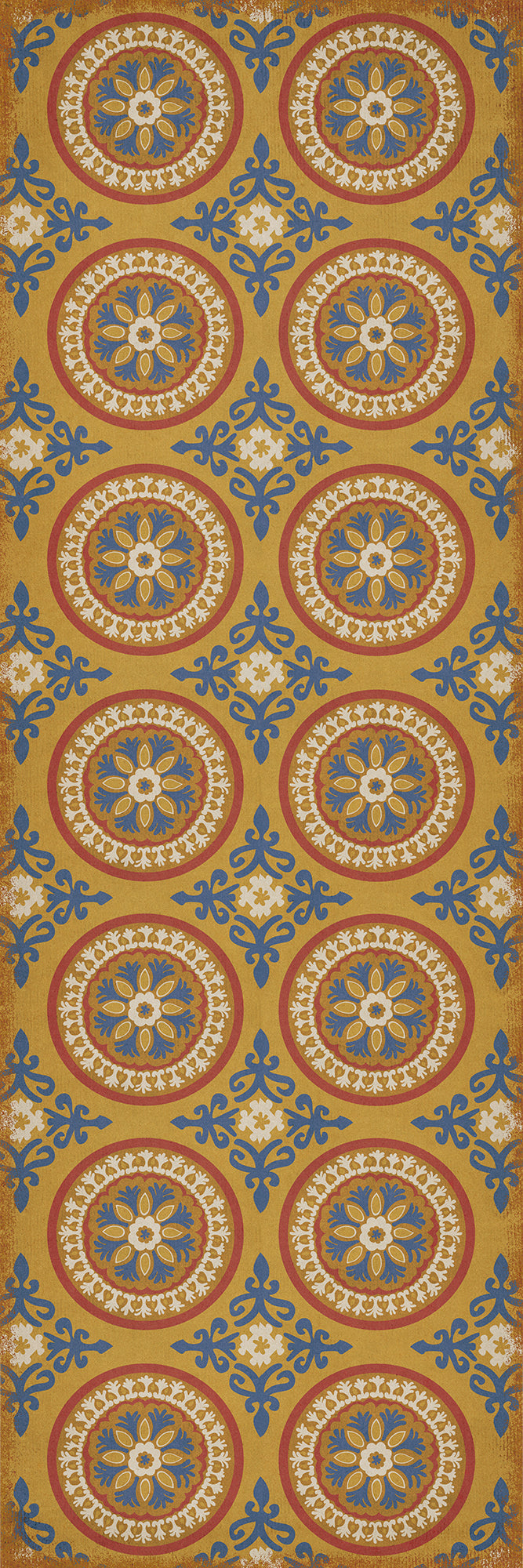 Pattern 43 Sublime 36x108 Vintage Vinyl Floorcloth
