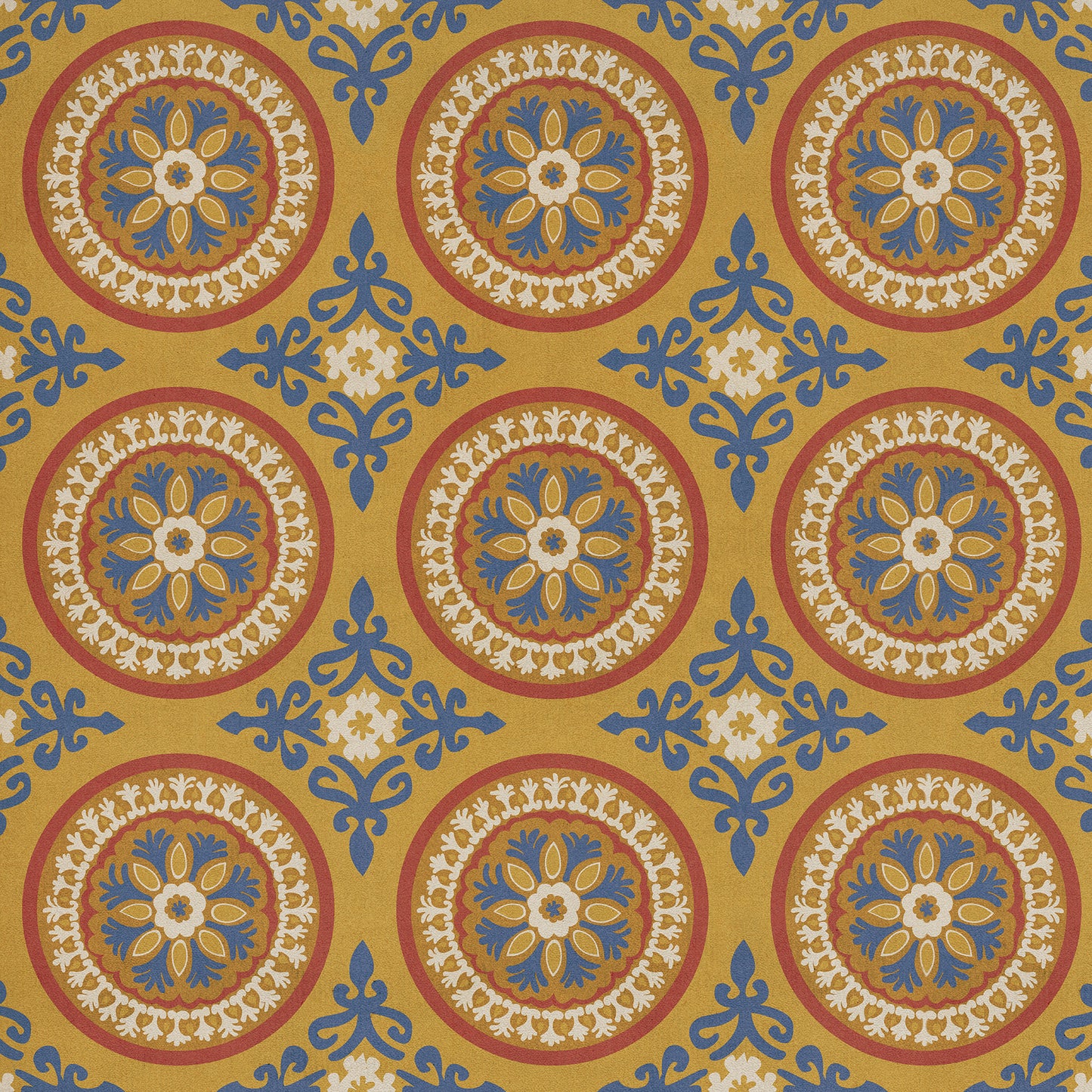 Pattern 43 Sublime 48x48 Vintage Vinyl Floorcloth