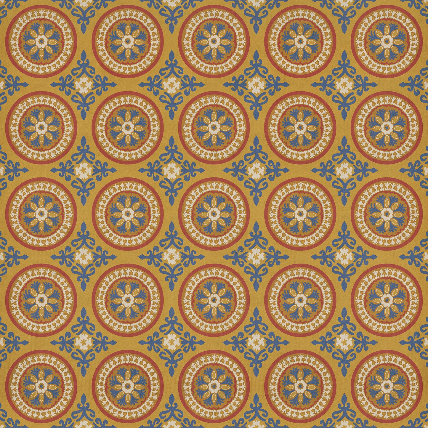 Pattern 43 Sublime 96x96 Vintage Vinyl Floorcloth
